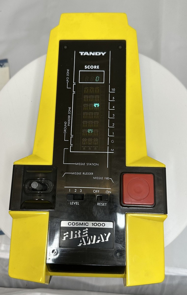Vintage Tandy Cosmic 1000 Fire Away Electronic Game with Manual