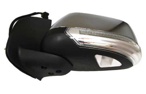 Door Mirror L/H Chrome Electric+LED+Puddle Lamp For Nissan Navara D40 05-15 RHD - Picture 1 of 1