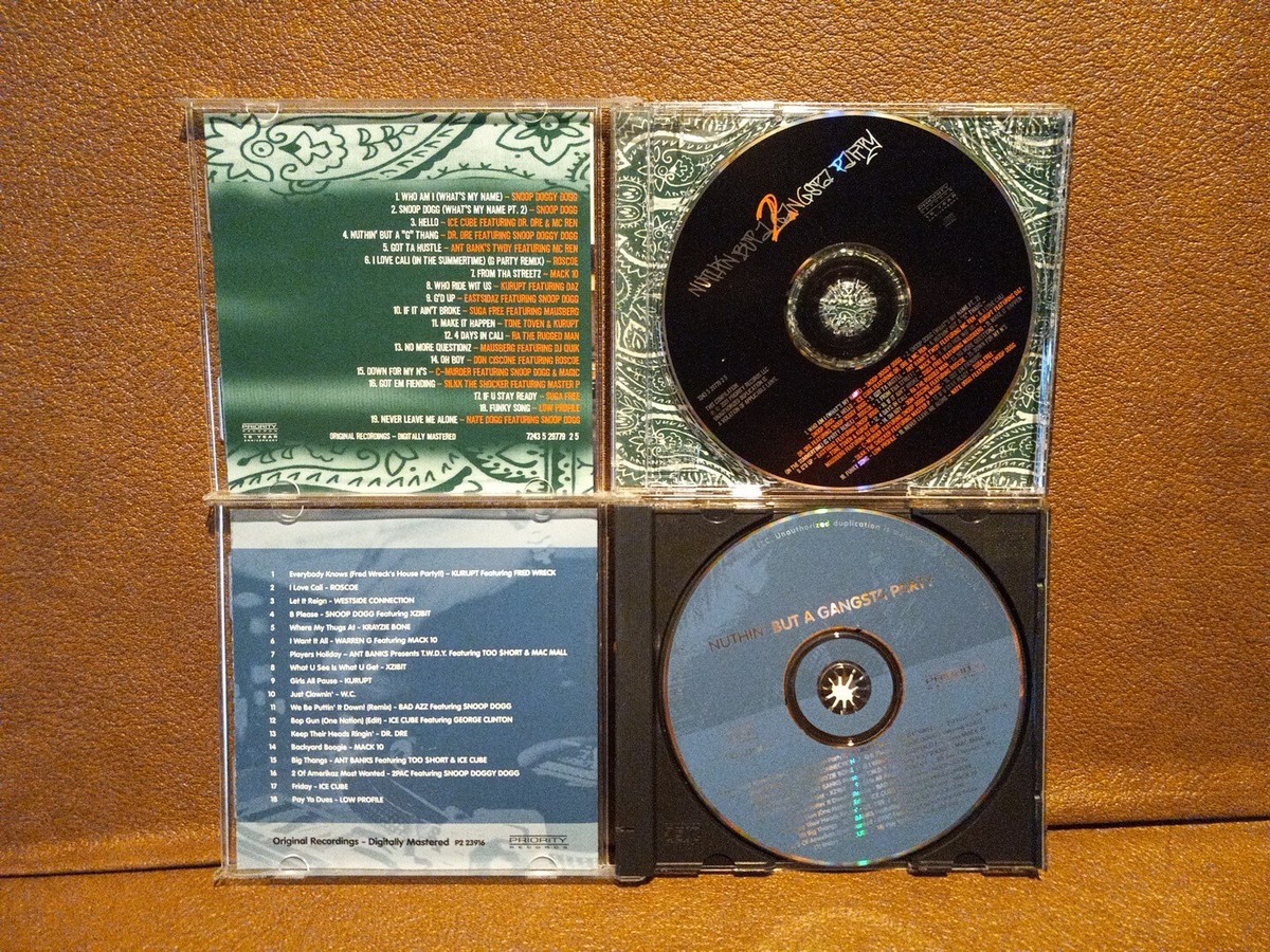 Various Artists : Nuthin But a Gangsta Party 1 and 2 CDs *DISCS