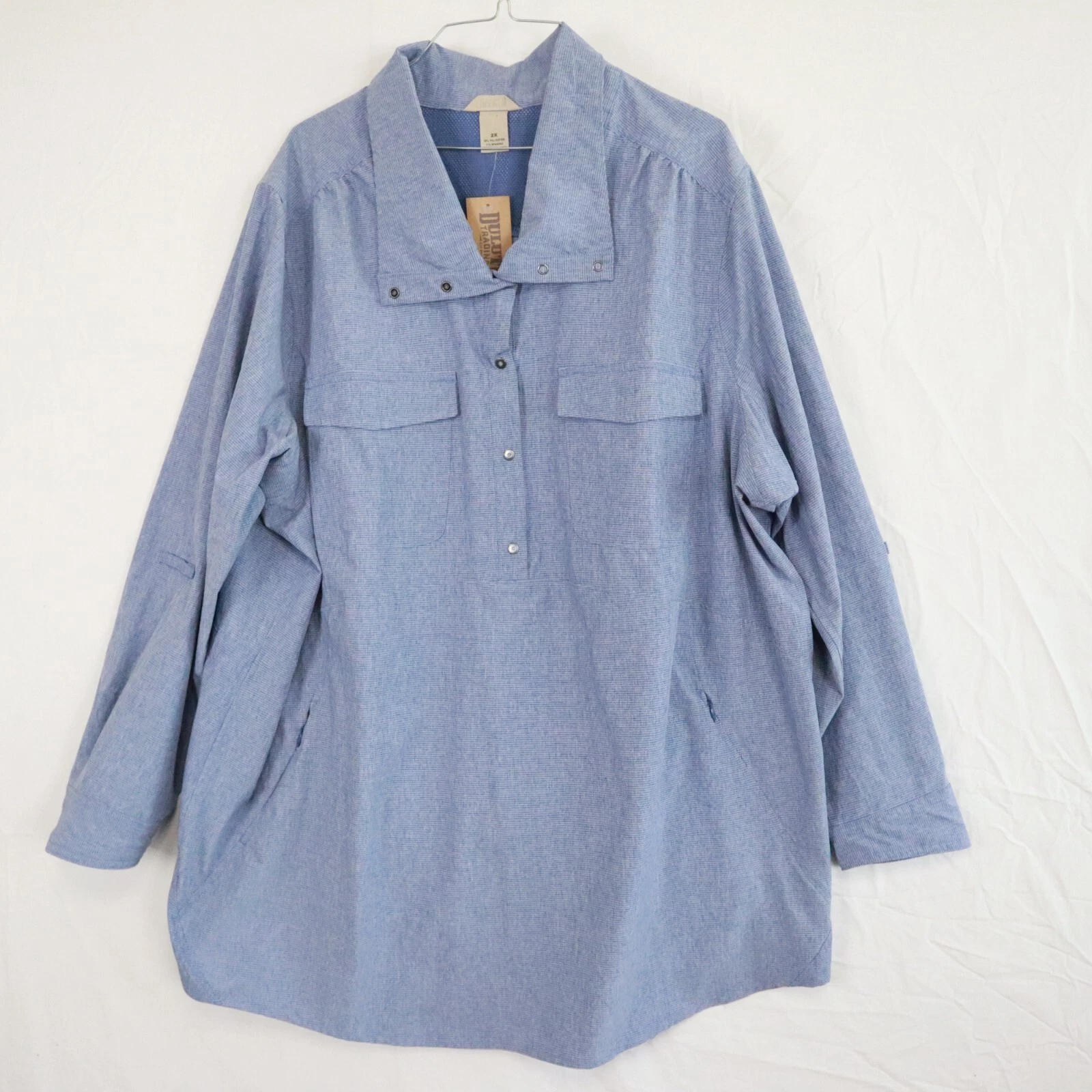 Duluth Trading Shirt Top Womens 2X Plus Sol Survivor Sun Protection Tunic NWT