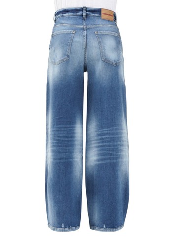 DSQUARED2 Jeans Donna Blu Jeans a zampa e palazzo Jeans medio modello Traveller - Foto 5 di 5