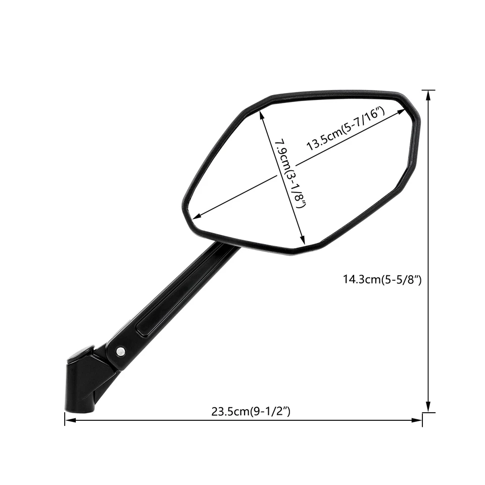 Espejos retrovisores laterales para moto Ducati Monster 696 796 797 821 937 950 1200 Foto 2 de 4