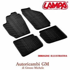 SET TAPPETINI IN GOMMA SU MISURA LAMPA TUTTE LE AUTO ANTERIORI + POSTERIORI