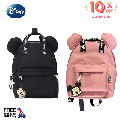 Schule Kinder rosa/schwarz Disney Mickey Mouse Tasche Kinder Rucksack Geschenk Rucksack
