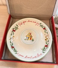 Lenox Chip & Dip Bowl Holiday Inspirations 12” Vintage Platter Christmas Dish
