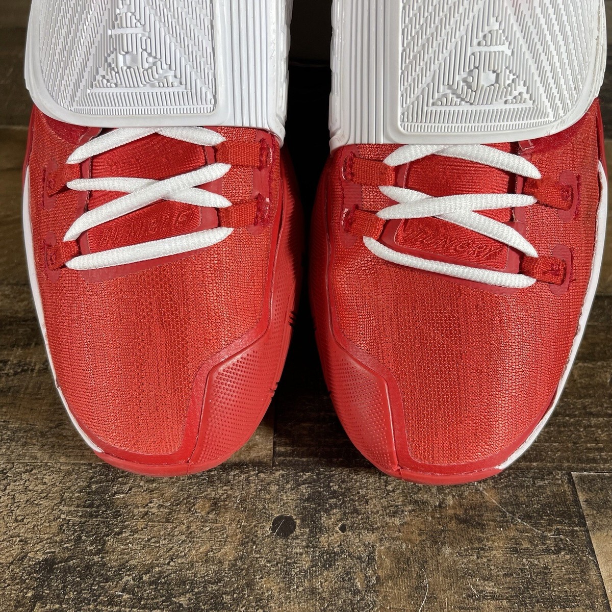 Nike Kyrie 6 University Red Size 12.5 Mens TB White Irving 