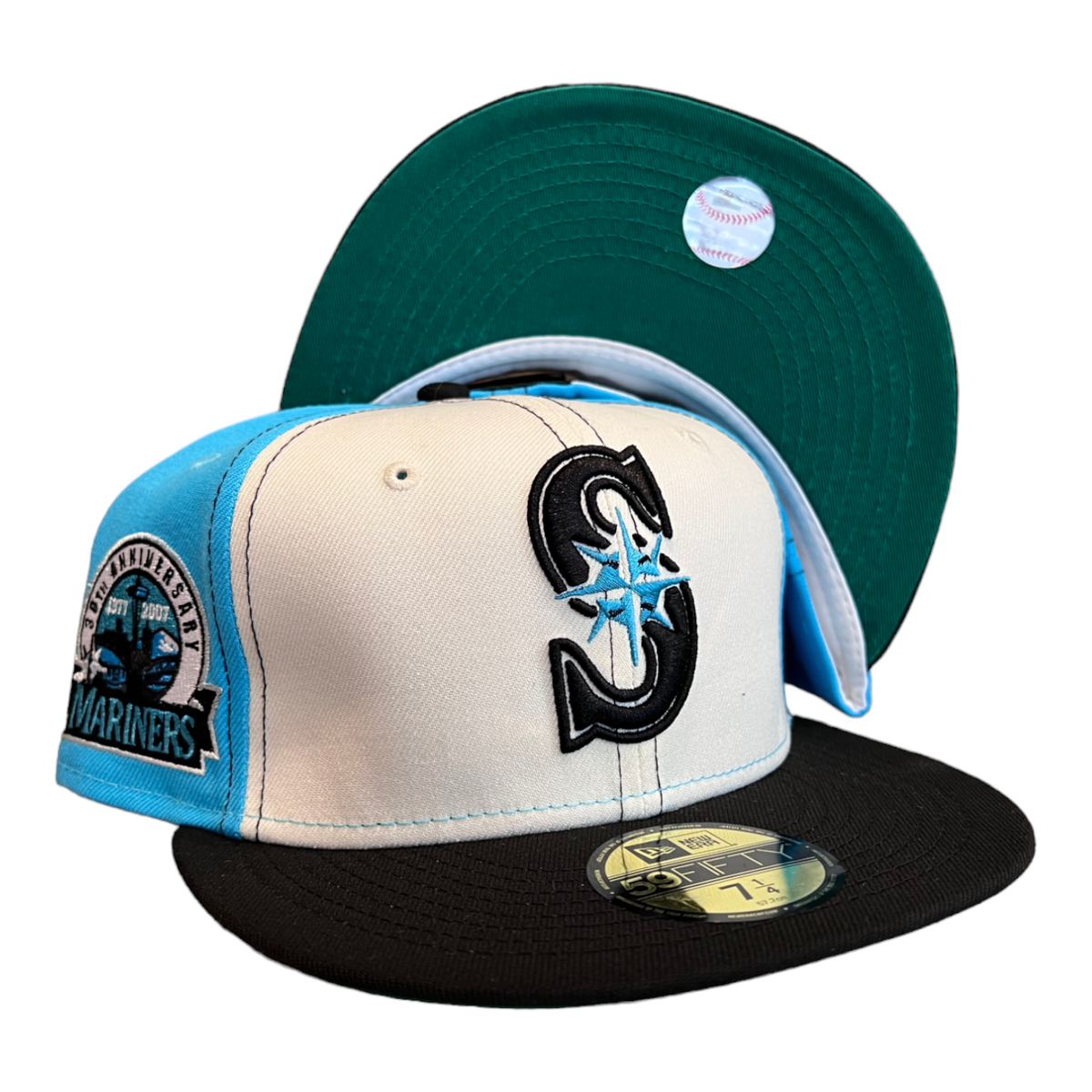 New Era Seattle Mariners 59FIFTY Fitted Hat 30th Anniversary