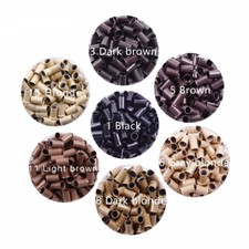 Micro Copper Tube Rings Beads Links Human Hair Extensions Tools 3.4mm 1000PCS