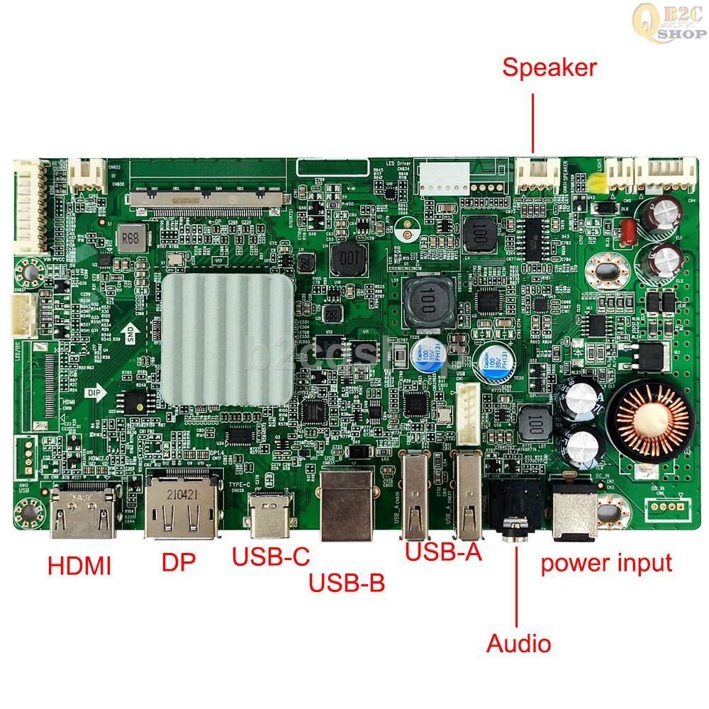 5K USB Type C DP1.4 HDR Controller LCD Driver Board Kit For