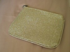 BESSIE LONDON  ROSE GOLD GLITTER  STYLE  COSMETIC PURSE OR COIN PURSE