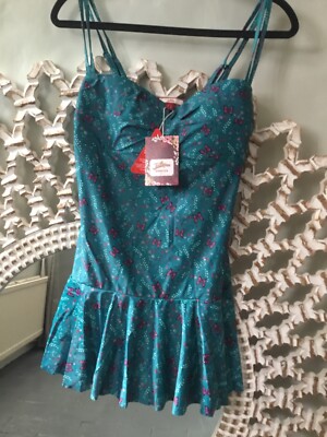 joe browns swim dress LADIES TEAL FLORAL & BUTTERFLY SIZE 12 BNWT Womens swimsuits