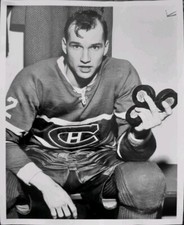 1961 DON MARSHALL HAT-TRICK TYPE 1 PHOTO NHL HOCKEY MONTREAL CANADIENS AHL OHA