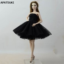 Little Black Dress Ballet Dress For 1/6 Doll Clothes Evening Dresses 1:6 Kid Toy