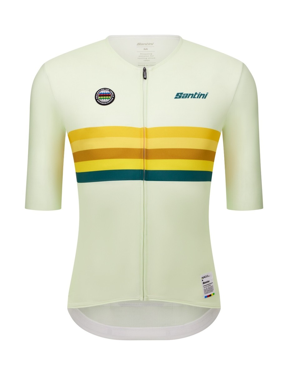 Santini Cycling Jersey Magliette Ciclismo Champion CARRERA S/S