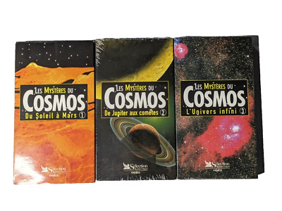 Les Mystères Du Cosmos VHS Vol 1,2,3 Reader's Digest FRENCH, New/Sealed/used VG+