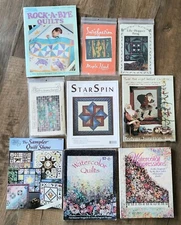 LOT OF QUILTING PATTERN BOOKS AND SINGLE PATTERNS