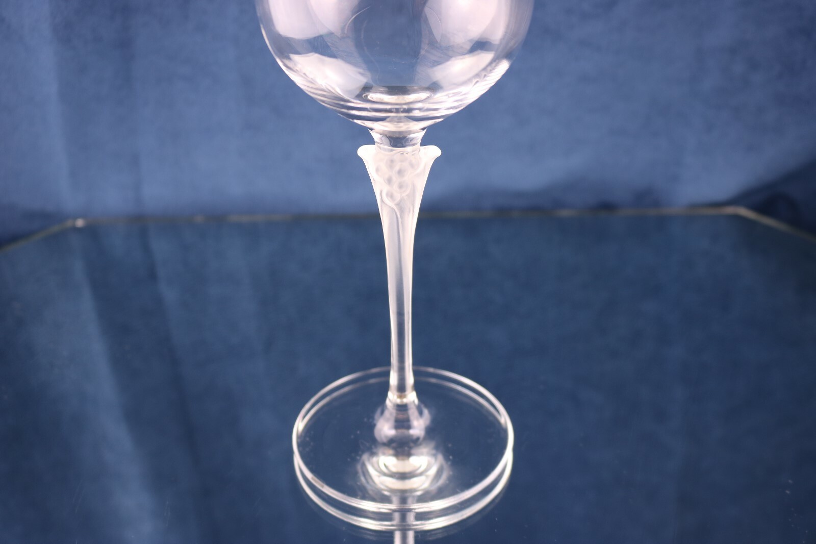 Mikasa Crystal Elegant BRIDAL VEIL Wine Glass 7 7/8 " Frosted Flower Stem Optic eBay