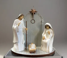 DaySpring Elegant Advent 4 Piece Nativity #73624