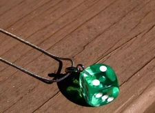 METAPHYSICAL ALCHEMY MILLIONAIRE DICE PENDANT NECKLACE