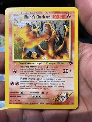 Pokémon Blaine's Charizard 2/132 Gym Challenge Holo Rare Unlimited