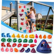 32 PCS Rock Climbing Holds for Kids,Rock Climbing Wall Grips 32pcs-multicolor-b