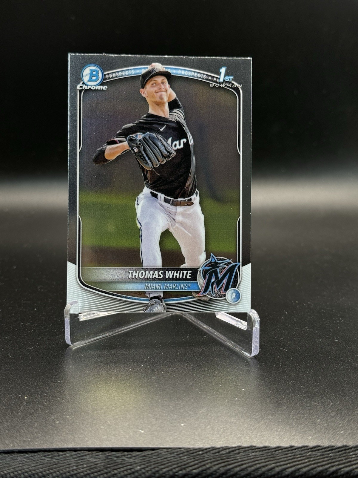 2025 Bowman #BCP-69 Thomas White Chrome Prospects Miami Marlins 1st RC