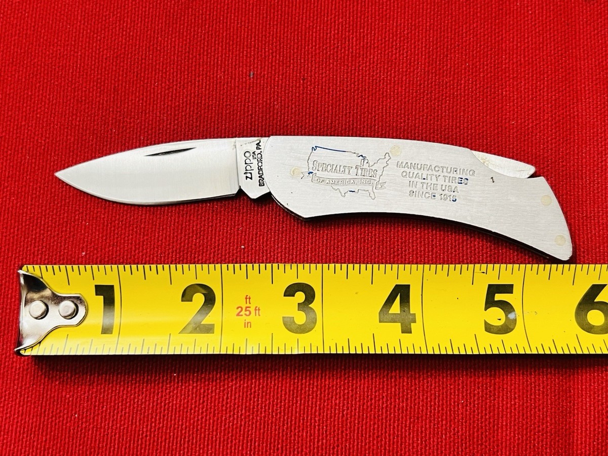 ZIPPO BRADFORD PA CASE XX MADE LOCKBACK KNIFE SPECIALTY TIRES