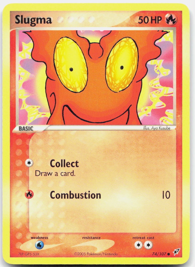 Slugma 74/107 Common Deoxys Pokemon Near Mint