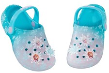 Disney Frozen Clogs Sandalen + Charms Badges Kinder Elsa Anna Sliders Strandschuhe
