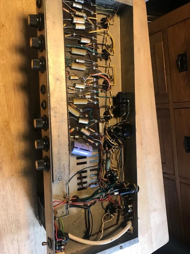 Vintage Selmer 196o’s Treble And Base 50 Amplifier Head and speaker cabinet - Picture 10 of 16