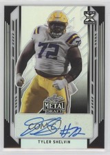 2021 Leaf Metal Draft Black Rainbow 9/15 Tyler Shelvin #BA-TS2 Auto 3d6
