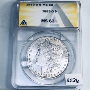 1883 O BU GEM MORGAN SILVER DOLLAR UNC MS 63 U.S. MINT RARE COIN 2536