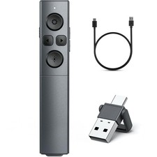 Presentation Clicker, Rechargeable Wireless Presenter Remote A-F06, A-Red Ligh