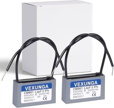 CBB61 Ceiling Fan Capacitor 1.2uF 450 Volt AC 50 60Hz Motor Start Style: 1.2uF