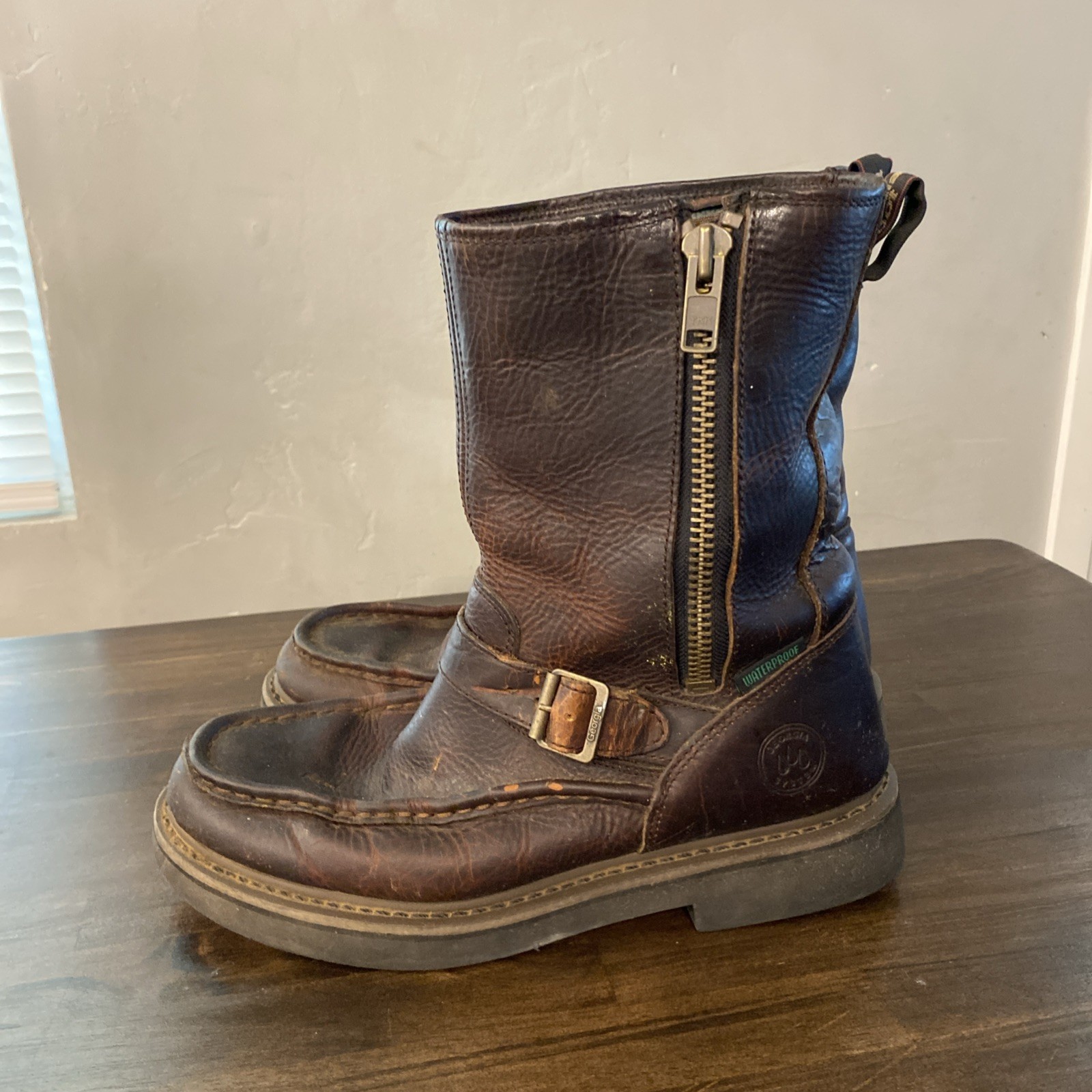 GEORGIA BOOT SIDE ZIP WATERPROOF WORK WELLINGTON … - image 2
