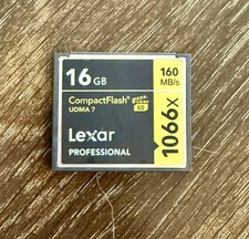 16GB Lexar Professional 160MB/s 1066X UDMA7 CF CompactFlash Memory Card