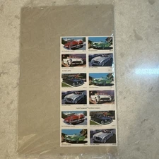 U.S. Stamps SC# 3935b. Sporty Cars of the '50s. 37¢ Pane of 20