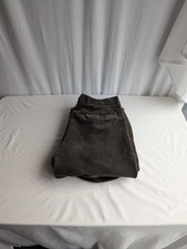 Vintage BHS Mens Trousers Green Corduroy Chino Cotton Waist 34" Leg 33"