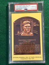 1964 HOF Postcard Cristobal TORRIENTE PSA 10 Plaque Negro Leagues SCARCE