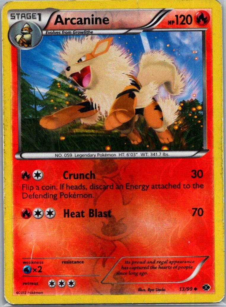 Arcanine (13) Next Destinies 13/99 reverse holo Lightly Played