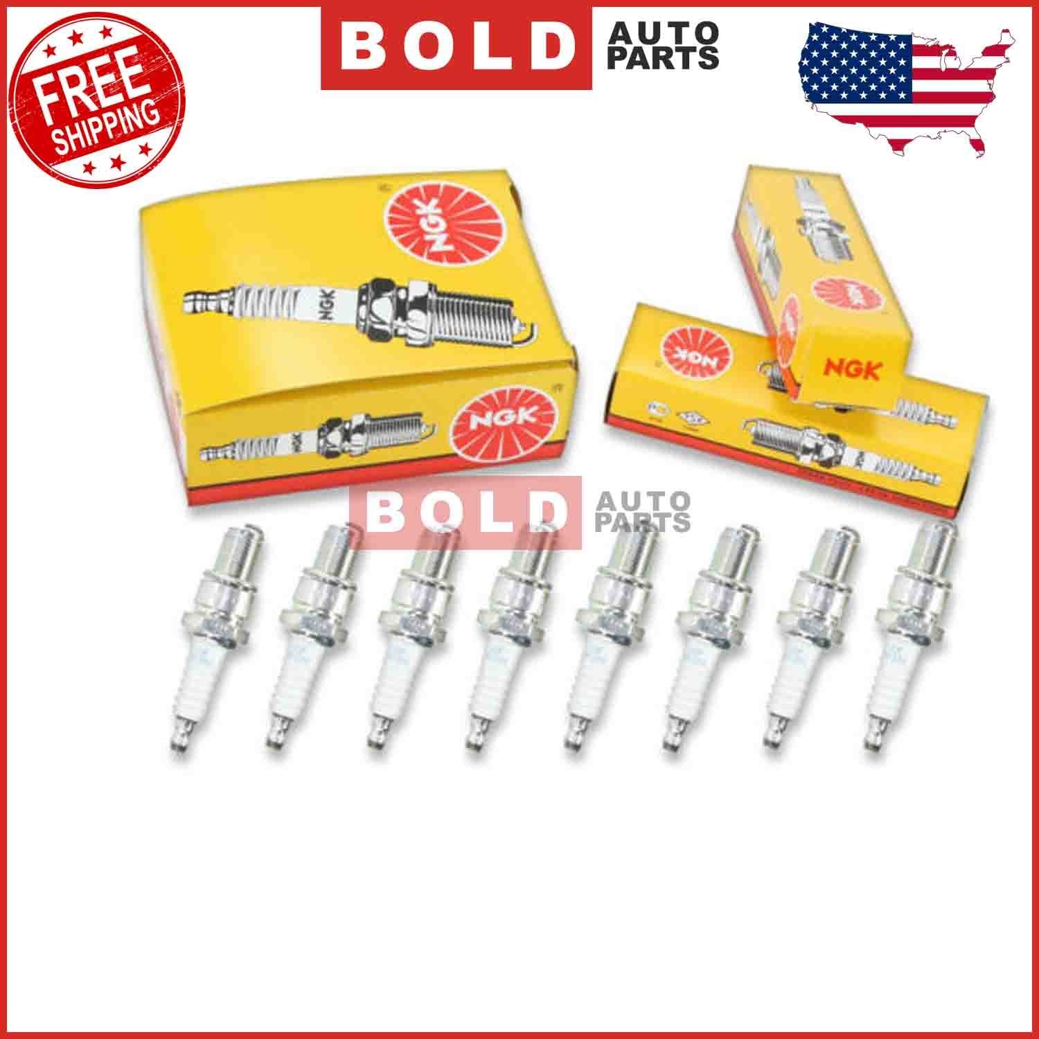 NGK BR8ES STANDARD 5422 Spark Plugs Kit Set of 8 For Honda Suzuki Yamaha