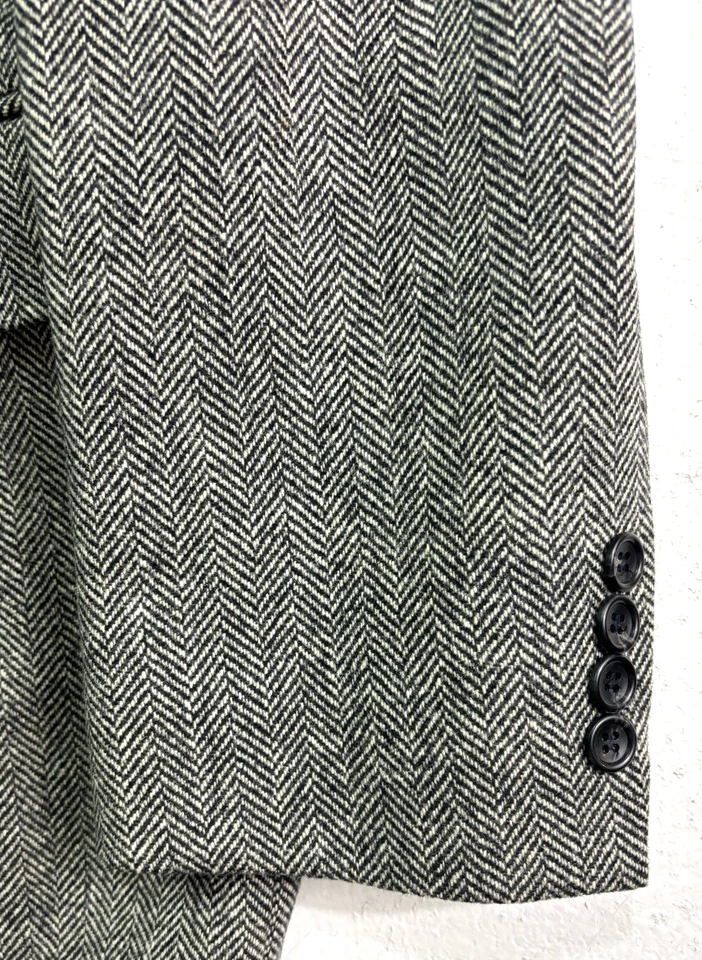 Stafford 48L wool lambswool tweed blazer jacket sport suit coat herringbone - Image 2 of 4
