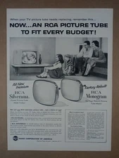 1950s RCA Rebuilt Television Picture Tube Modern MCM Vintage Poster Print Ad