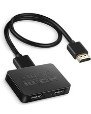 HDMI Splitter 1 In 2 Out 4K UHD HD 1080P 2-Port Repeater Splitter Amplifier 1x2