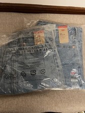 2 PAIRS OF LEVIS 505 REGULAR STRAIGHT LEG JEANS 33X30 NEW SEALED