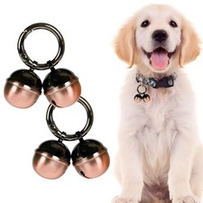 Bells for Dog Collars with Easy Clip Clasps, Suitable for Medium to Large Dog...