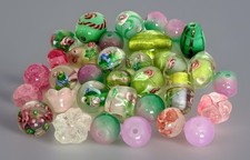 Assortment Of Mixed Glass Beads 9-17mm