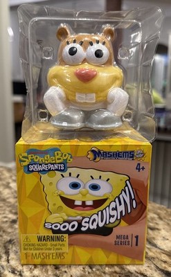 SpongeBob Mash'ems Mega Series 1 So Squishy Sandy The Squirrel Character Box New
