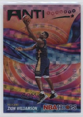 2023-24 Panini NBA Hoops Anti Gravity Hyper Green /25 Zion Williamson #4 8mm