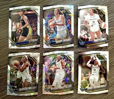 2025 Panini Prizm WNBA Dallas Wings 6 Card Lot - Cracked Ice